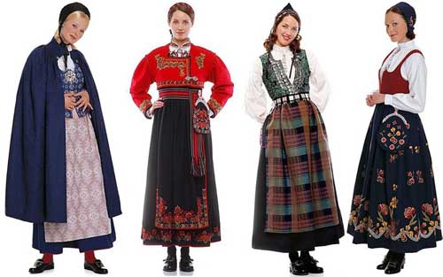 Trajes típicos de Noruega