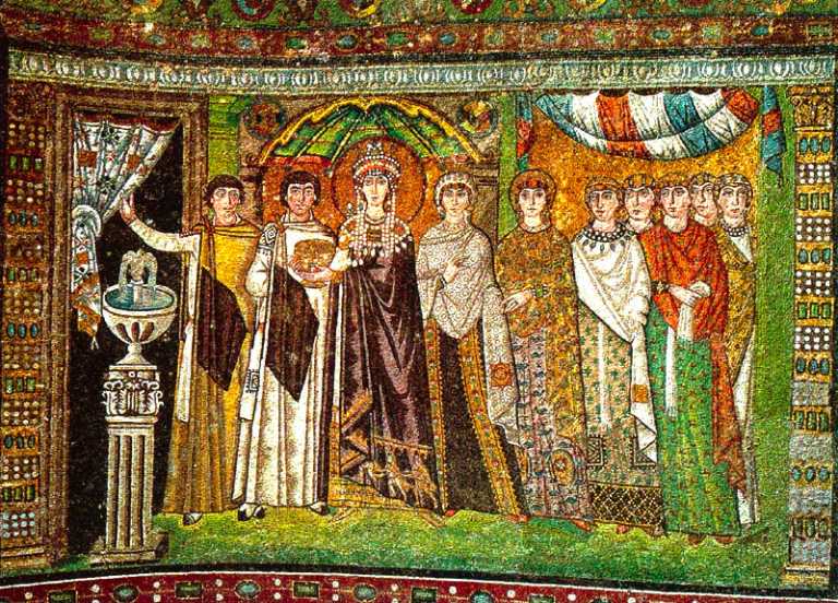 La indumentaria según la moda y vanidad: Bizantinos