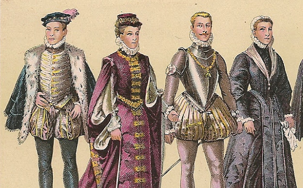 La indumentaria según la moda y vanidad siglo XVI, parte 1 de 3