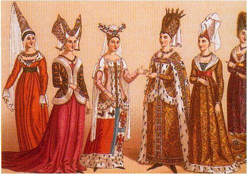 La indumentaria según moda y vanidad. Edad Media, 5ta. y última parte