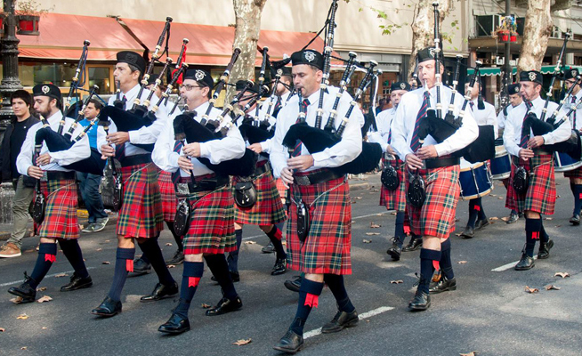 Trajes típicos de Escocia