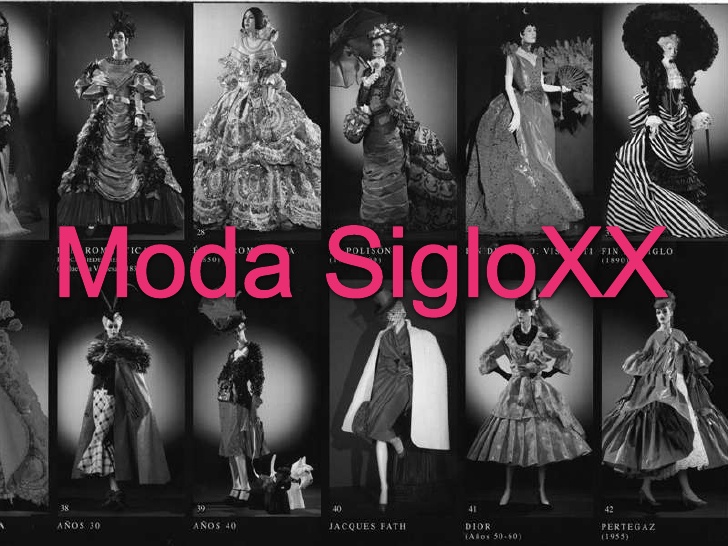 LA INDUMENTARIA SEGÚN MODA Y VANIDAD SIGLO XX, (2da de 9 partes)