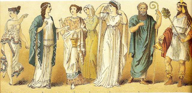 La indumentaria según moda y vanidad: Griegos, 1ra. Parte
