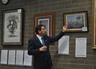 Inauguración de la exposición Las Rutas de Anguiano en La Jolla Ca.