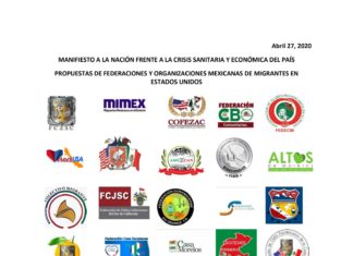 Manifiesto a la nación frente a la crisis sanitaria y económica del país