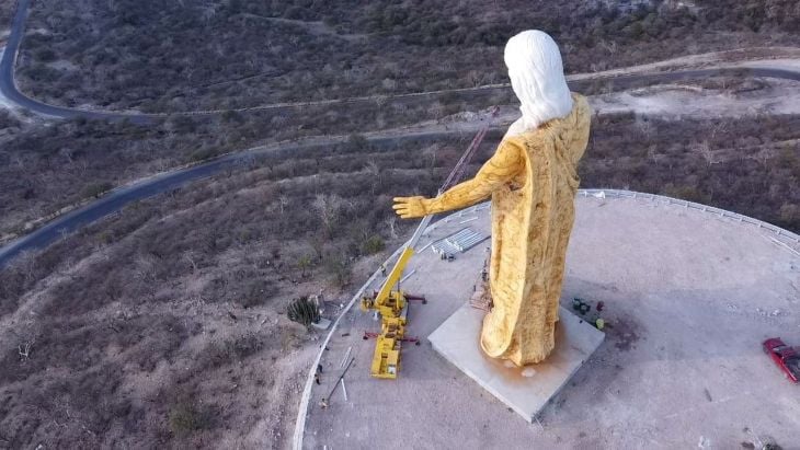 Presentan en Tabasco, Zacatecas, al Cristo más grande de México